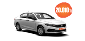 Fiat Egea Benzinli, Manuel Aylık KDV Dahil 20.010 TL! Araç Kiralama Kampanyası