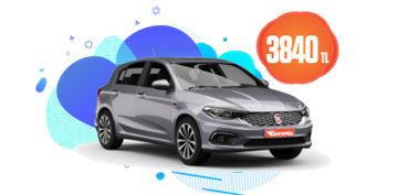 Fiat Egea Hatchback Dizel, Manuel veya Benzeri Aylık Sadece 3.840 TL Araç Kiralama Kampanyası