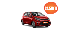 Kia Picanto Benzinli, Otomatik Aylık KDV Dahil 24.510 TL! Araç Kiralama Kampanyası