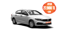 Fiat Egea Dizel Manuel 12 Aylık 27.900 TL + KDV! Araç Kiralama Kampanyası