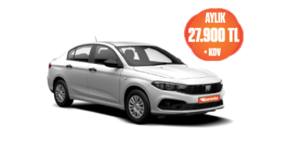 Fiat Egea Dizel Manuel 12 Aylık 27.900 TL + KDV! Araç Kiralama Kampanyası