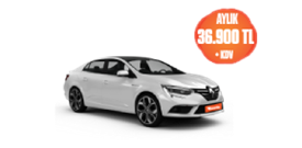 Renault Megane Benzinli Otomatik 12 Aylık 36.900 TL + KDV! Araç Kiralama Kampanyası