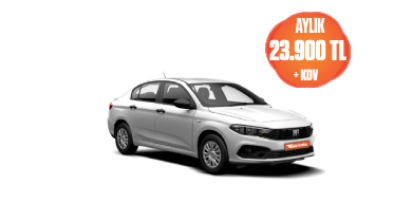 Fiat Egea Benzinli Manuel 6 Aylık 23.900 TL + KDV! Araç Kiralama Kampanyası