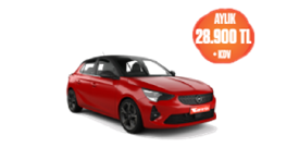 Opel Corsa Benzinli Otomatik 6 Aylık 28.900 TL + KDV! Araç Kiralama Kampanyası