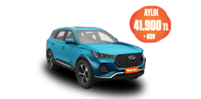 Chery Tiggo 7 Pro Benzinli Otomatik Aylık 41.900 TL + KDV! Araç Kiralama Kampanyası