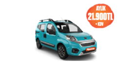 Fiat Fiorino Dizel Manuel Aylık 21.900 TL + KDV! Araç Kiralama Kampanyası