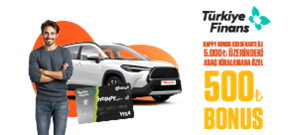 Happy Bonus Kartını İlk Kez Garenta’da Kullan 500 TL Bonus Kazan! Araç Kiralama Kampanyası