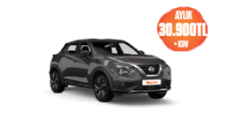 Nissan Juke Benzinli, Otomatik  Aylık 30.900 TL + KDV! Araç Kiralama Kampanyası