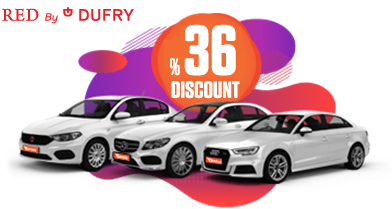 36% Discount for Red by Dufry members Araç Kiralama Kampanyası